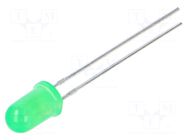LED; yellow green; 5mm; 70mcd; 60°; Front: convex; 1.6÷2.4VDC LUCKYLIGHT