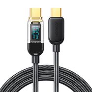 Joyroom A4 USB-C / USB-C 100W 1.2m Cable with Display - Black, Joyroom