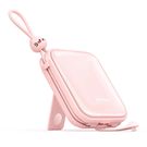 Joyroom power bank with USB C and Lightning cables and stand Cutie Series 10000mAh 22.5W pink (JR-L008), Joyroom