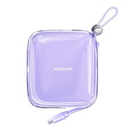 Joyroom powerbank 10000mAh Jelly Series 22.5W with built-in USB C cable purple (JR-L002), Joyroom