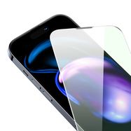 Baseus Full Screen Tempered Glass for iPhone 14 Pro with Anti Blue Light Filter and 0.3mm Speaker Cover + Mounting Frame, Baseus