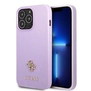 Guess GUHCP13XPS4MU iPhone 13 Pro Max 6.7&quot; purple/purple hardcase Saffiano 4G Small Metal Logo, Guess