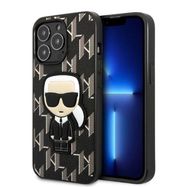 Karl Lagerfeld KLHCP13LPMNIKBK iPhone 13 Pro / 13 6.1" hardcase black/black Monogram Ikonik Patch, Karl Lagerfeld