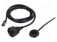 Patch cord; RJ45 plug,both sides; 2m; Plating: gold-plated; IP68 BULGIN