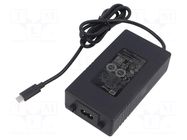 Power supply: switching; 5VDC,; Iout max: 5A; Out: USB C plug; 140W XP POWER