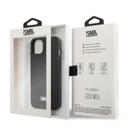 Karl Lagerfeld KLHCP13SSFMP2K iPhone 13 mini 5.4&quot; hardcase black/black Saffiano Plaque, Karl Lagerfeld
