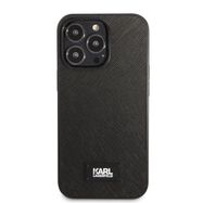 Karl Lagerfeld KLHCP13XSFMP2K iPhone 13 Pro Max 6.7&quot; hardcase black/black Saffiano Plaque, Karl Lagerfeld