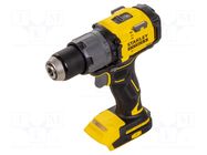 Drill/driver; battery; 0÷500rpm,0÷2krpm; 80Nm; 18VDC; FATMAX V20 STANLEY