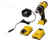 Drill/driver; battery; 0÷500rpm,0÷2krpm; 80Nm; 18VDC; FATMAX V20 STANLEY