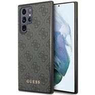 Guess GUHCS23LG4GFGR S23 Ultra S918 grey/grey hardcase 4G Metal Gold Logo, Guess