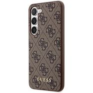 Guess GUHCS23SG4GFBR S23 S911 brown/brown hard case 4G Metal Gold Logo, Guess