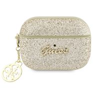 Guess GUAP2GLGSHD AirPods Pro 2 cover gold/gold Glitter Flake 4G Charm, Guess