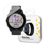 Wozinsky Full Glue Tempered Glass Tempered Glass For Garmin Forerunner 955 9H Full Screen Full Cover With Black Frame, Wozinsky