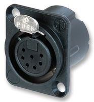 SOCKET, XLR, BLACK, 7POLE