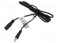 Cable; 2x0.52mm2; DC 5,5/2,1 plug,DC 5,5/2,1 socket; straight ESPE