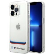 BMW Transparent Center Case for iPhone 14 Pro Max 6.7&quot; - White, BMW