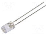 LED; blue; 5mm; 150mcd; 100°; Front: flat; 2.8÷3.4VDC; No.of term: 2 OPTOSUPPLY