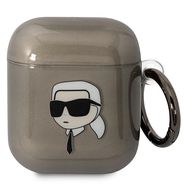 Karl Lagerfeld KLA2HNIKTCK AirPods 1/2 cover black/black Karl`s Head, Karl Lagerfeld