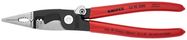KNIPEX 13 91 200 Pliers for Electrical Installation plastic coated black atramentized 200 mm