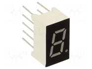 Display: LED; 7-segment; 7.62mm; 0.3"; No.char: 1; red; 26mcd; anode OPTOSUPPLY