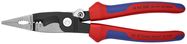 KNIPEX 13 92 200 Pliers for Electrical Installation with multi-component handles black atramentized 200 mm