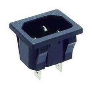 POWER ENTRY, INLET, 15A, 250VAC, QC