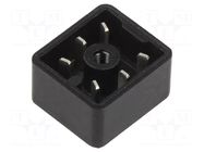 Connector: rectangular; male; PIN: 6; 6A; IP65; tinned; soldering HIRSCHMANN