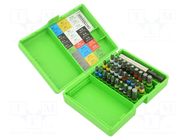 Tools set: screwdriver bits; hex key,Phillips,Pozidriv®,Torx® RECA