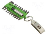 Tools set: screwdriver bits; 1/4"; 21pcs. RECA