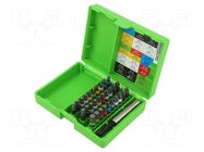 Tools set: screwdriver bits; Phillips,Pozidriv®,Torx®; 1/4" RECA