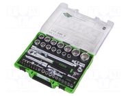 Socket-set; 6-angles,SPLINE,Torx® RECA