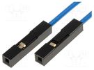 Connection cable; PIN: 1; blue; 10pcs; 250mm KAMAMI