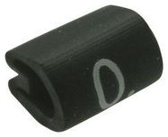 CABLE MARKER, 0, BLK, PK100