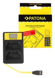 PATONA Smart Dual LCD USB Charger f. Nikon EN-EL15 ENEL15 D600 D610 D7000 D7100 D800 D8000 D800E D810 Z6 Z7, PATONA