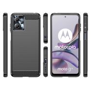 Carbon Case for Motorola Moto G53 / G13 flexible silicone carbon cover black, Hurtel
