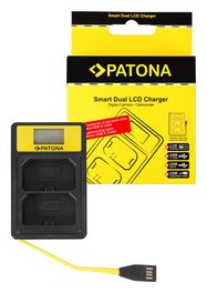 PATONA Smart Dual LCD USB Charger f. Sony NP-FZ100 NPFZ100 A7 III A7M3 Alpha 7 III A7 R III A7RM3 Alpha 7 R III A9 Alpha 9, PATONA