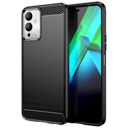Carbon Case case for Infinix Note 12i flexible silicone carbon cover black, Hurtel