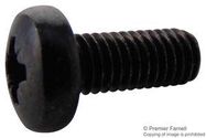 SCREW, POZI PAN, STEEL, BLK, M5X12,PK100