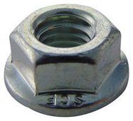 FLANGE NUT, SERRATED, BZP, M8, PK100