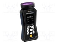 Meter: tachometer, LED stroboscope; Display: LCD 2,8"; IP52; 3h PCE INSTRUMENTS