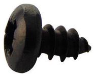 SCREW, POZI PAN, STEEL, BLK, #6X1/4