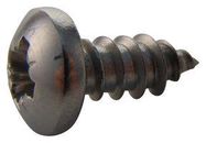 SCREW, POZI PAN, STEEL, A2, #8X3/8,PK100