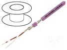 Wire; 1x2x0.22mm2; CAN bus; stranded; Cu; PVC; violet; 30V; none HELUKABEL