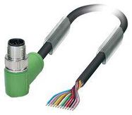 SENSOR CORD, 12P, M12 PLUG-FREE END, 3M