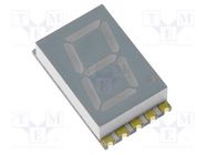 Display: LED; 7-segment; 10.16mm; 0.4"; No.char: 1; yellow; anode KINGBRIGHT ELECTRONIC