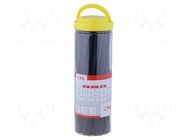 Set of heat shrink sleeves; 2: 1; 200mm; black; polyolefine CYG/KTG