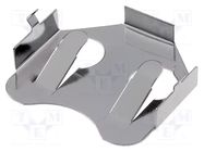 Holder; BR1616,CR1612,CR1616,CR1620,CR1632; PCB; H: 3.7mm; Ø: 16mm KEYSTONE