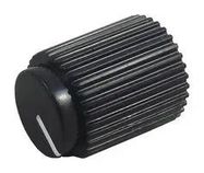 KNOB, 13.8MM, BLACK, SCREW