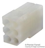 CONNECTOR HOUSING, RCPT, 6POS, 5.03MM