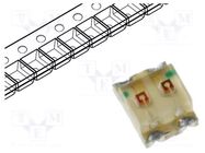 LED; red/green; SMD; 0605; 2÷2.5VDC; 1.6x1.25x0.65mm; 120°; 20mA KINGBRIGHT ELECTRONIC